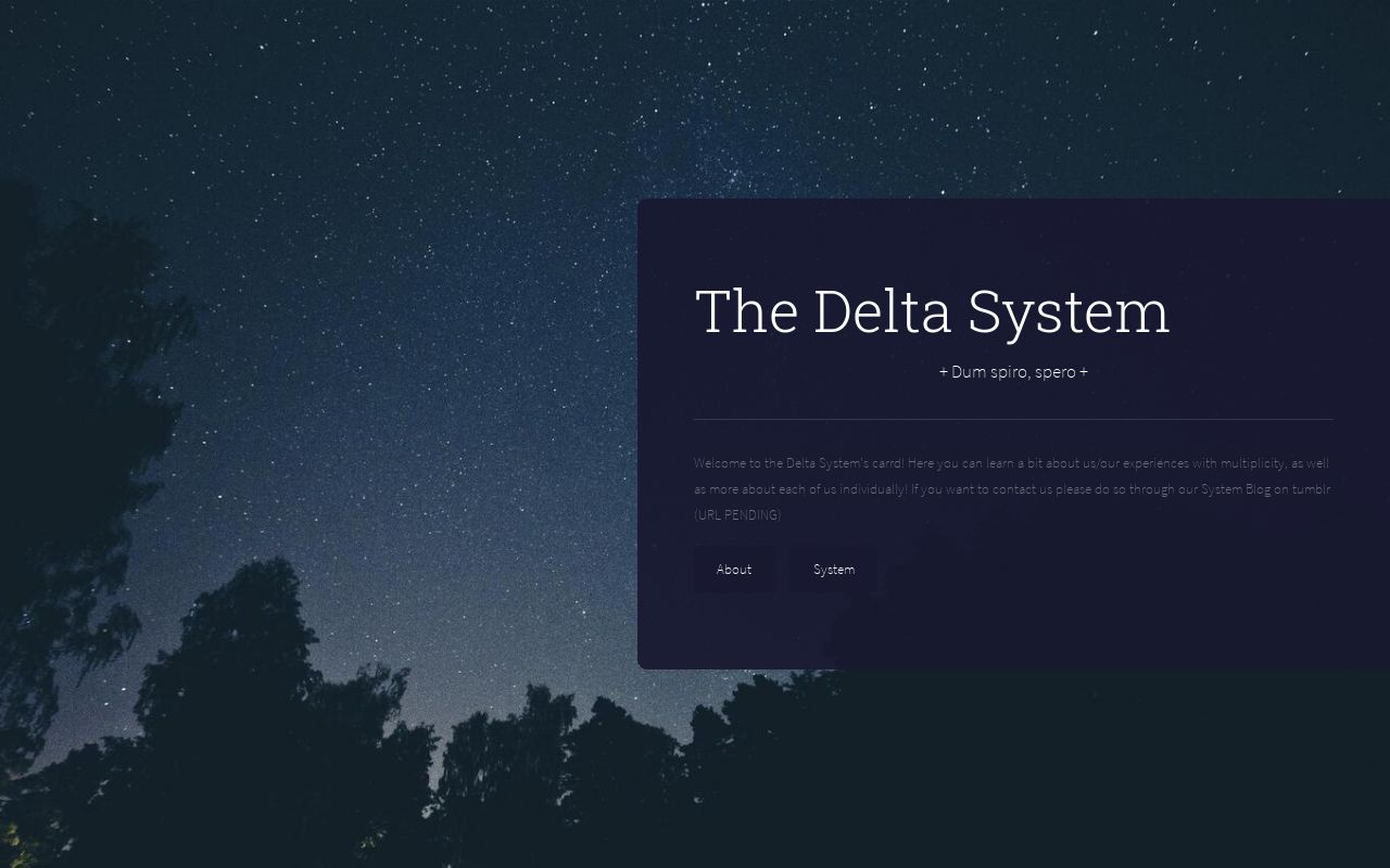 Carrd profile picture for @deltas